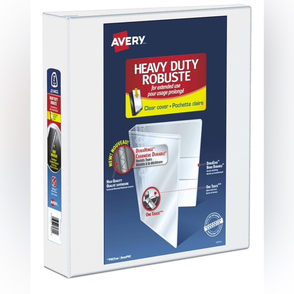 Avery Heavy Duty Binder with White Cover x 3